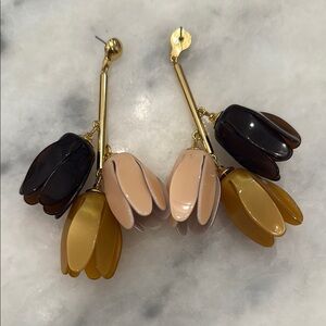 Elegant Floral Drop Earrings